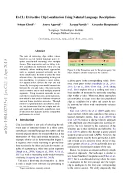 ExCL: Extractive Clip Localization Using Natural Language Descriptions