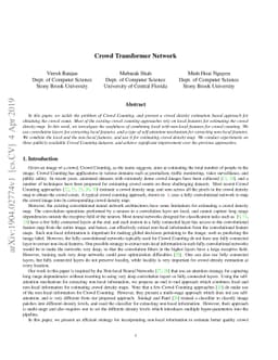 Crowd Transformer Network