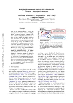 Unifying Human and Statistical Evaluation for Natural Language
  Generation