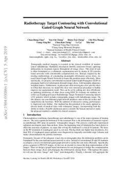Radiotherapy Target Contouring with Convolutional Gated Graph Neural
  Network