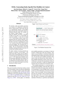 PoMo: Generating Entity-Specific Post-Modifiers in Context