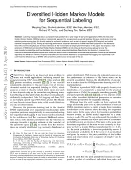Diversified Hidden Markov Models for Sequential Labeling