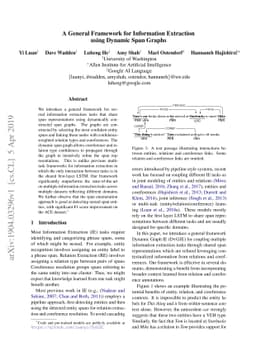 A General Framework for Information Extraction using Dynamic Span Graphs