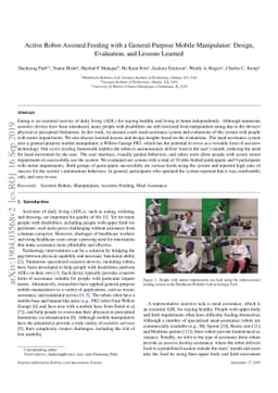 Active Robot-Assisted Feeding with a General-Purpose Mobile Manipulator:
  Design, Evaluation, and Lessons Learned