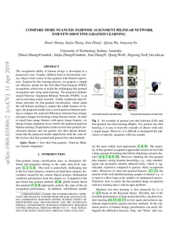 Compare More Nuanced:Pairwise Alignment Bilinear Network For Few-shot
  Fine-grained Learning