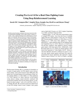 Creating Pro-Level AI for a Real-Time Fighting Game Using Deep
  Reinforcement Learning