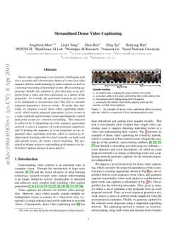 Streamlined Dense Video Captioning