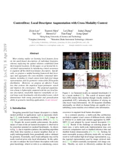 ContextDesc: Local Descriptor Augmentation with Cross-Modality Context