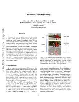 Relational Action Forecasting