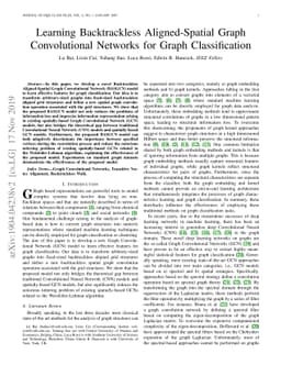 Learning Backtrackless Aligned-Spatial Graph Convolutional Networks for
  Graph Classification