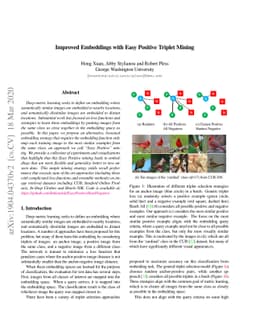 Improved Embeddings with Easy Positive Triplet Mining