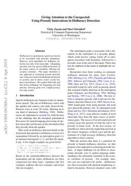 Giving Attention to the Unexpected: Using Prosody Innovations in
  Disfluency Detection