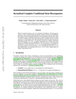 Kernelized Complete Conditional Stein Discrepancy
