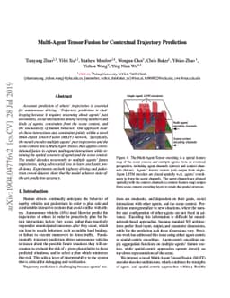 Multi-Agent Tensor Fusion for Contextual Trajectory Prediction