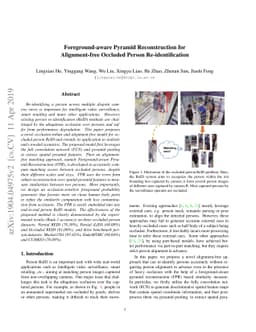 Foreground-aware Pyramid Reconstruction for Alignment-free Occluded
  Person Re-identification