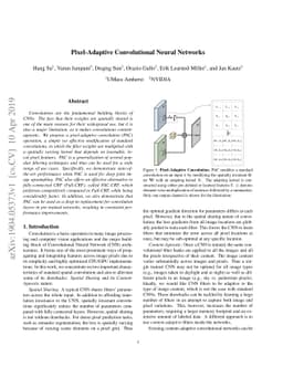 Pixel-Adaptive Convolutional Neural Networks
