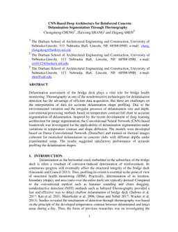 CNN-Based Deep Architecture for Reinforced Concrete Delamination
  Segmentation Through Thermography