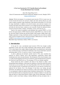 A New Loss Function for CNN Classifier Based on Pre-defined
  Evenly-Distributed Class Centroids