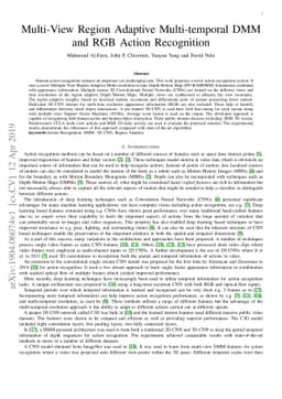 Multi-View Region Adaptive Multi-temporal DMM and RGB Action Recognition