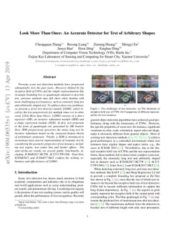 Look More Than Once: An Accurate Detector for Text of Arbitrary Shapes