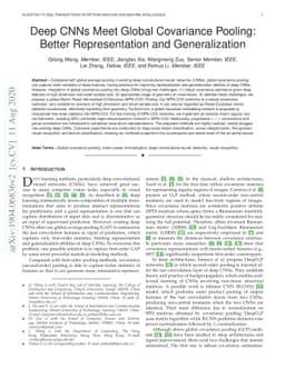Deep CNNs Meet Global Covariance Pooling: Better Representation and
  Generalization