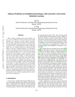 Saliency Prediction on Omnidirectional Images with Generative
  Adversarial Imitation Learning