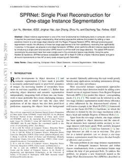 Single Pixel Reconstruction for One-stage Instance Segmentation