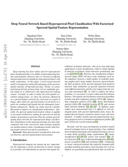 Deep Neural Network Based Hyperspectral Pixel Classification With
  Factorized Spectral-Spatial Feature Representation