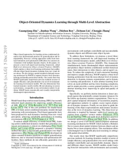 Object-Oriented Dynamics Learning through Multi-Level Abstraction