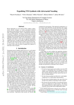 Expediting TTS Synthesis with Adversarial Vocoding