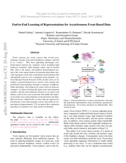 End-to-End Learning of Representations for Asynchronous Event-Based Data