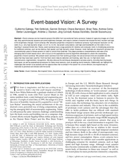Event-based Vision: A Survey