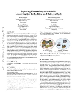 Exploring Uncertainty Measures for Image-Caption Embedding-and-Retrieval
  Task