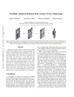 Tex2Shape: Detailed Full Human Body Geometry From a Single Image