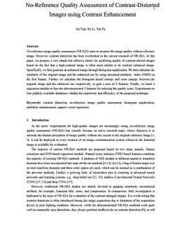 No-Reference Quality Assessment of Contrast-Distorted Images using
  Contrast Enhancement