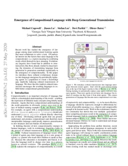 Emergence of Compositional Language with Deep Generational Transmission