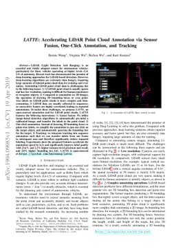 LATTE: Accelerating LiDAR Point Cloud Annotation via Sensor Fusion,
  One-Click Annotation, and Tracking