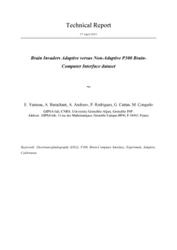 Brain Invaders Adaptive versus Non-Adaptive P300 Brain-Computer
  Interface dataset