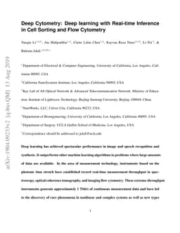 Deep Cytometry: Deep learning with Real-time Inference in Cell Sorting
  and Flow Cytometry