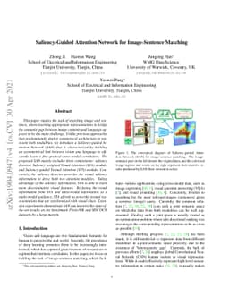 Saliency-Guided Attention Network for Image-Sentence Matching