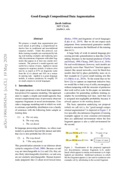 Good-Enough Compositional Data Augmentation