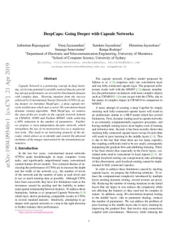 DeepCaps: Going Deeper with Capsule Networks