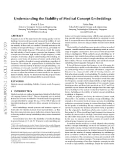 Understanding the Stability of Medical Concept Embeddings