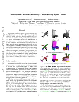 Superquadrics Revisited: Learning 3D Shape Parsing beyond Cuboids