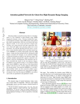 Attention-guided Network for Ghost-free High Dynamic Range Imaging