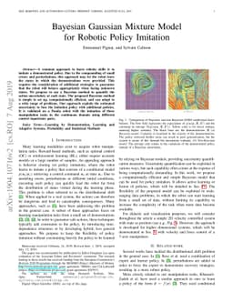 Bayesian Gaussian mixture model for robotic policy imitation