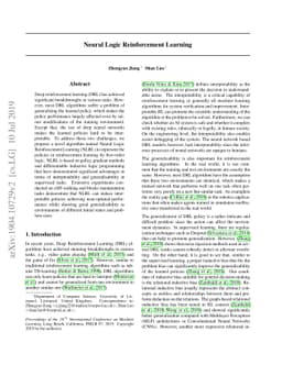 Neural Logic Reinforcement Learning