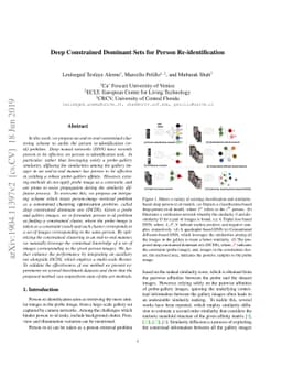 Deep Constrained Dominant Sets for Person Re-identification
