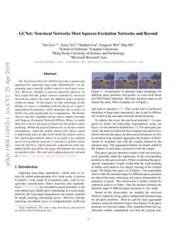 GCNet: Non-local Networks Meet Squeeze-Excitation Networks and Beyond