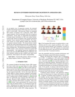 Human-Centered Emotion Recognition in Animated GIFs